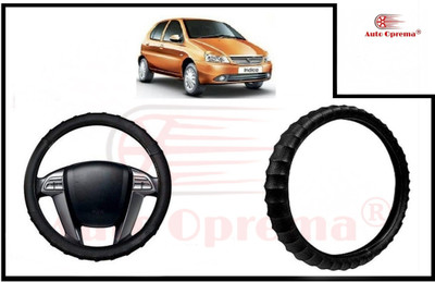 Auto Oprema Steering Cover For Tata Indica(Black, Leatherite)