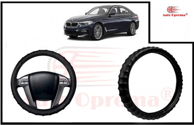 Auto Oprema Steering Cover For BMW 520i(Black, Leatherite)