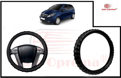 Auto Oprema Steering Cover For Tata Vista(Black, Leatherite)