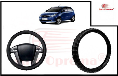Auto Oprema Steering Cover For Tata Indica Vista(Black, Leatherite)