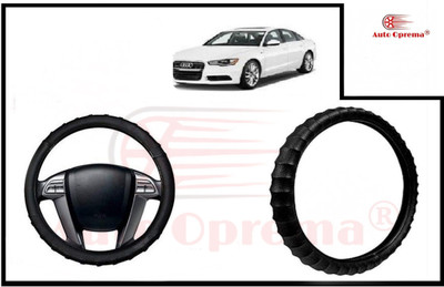 Auto Oprema Steering Cover For Audi A6(Black, Leatherite)
