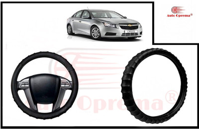 Auto Oprema Steering Cover For Chevrolet Cruze(Black, Leatherite)