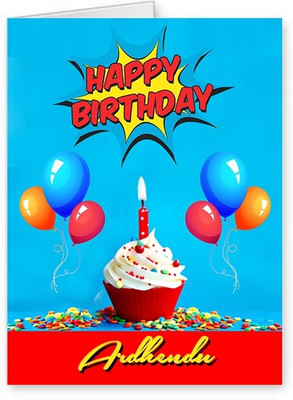Midas Craft Happy Birthday Ardhendu ….10 Birthday Wish Greeting Card(Multicolor, Pack of 1)