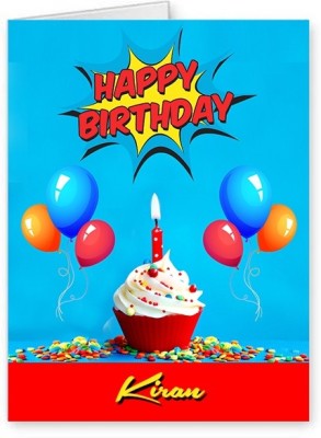 Midas Craft Happy Birthday Kiran ….10 Birthday Wish Greeting Card(Multicolor, Pack of 1)