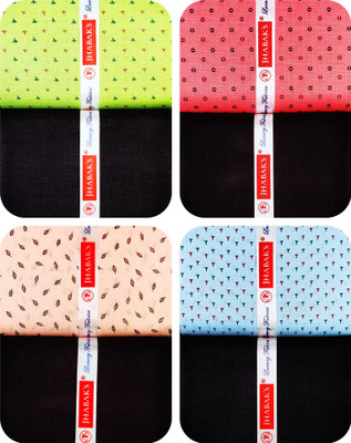 JHABAK'S Cotton Blend Printed Shirt & Trouser Fabric