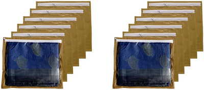 ShubhKraft Garment Cover Saree Cover/Suit Cover Cloths Organizer set of 12 -BEIGE 00986(Beige)