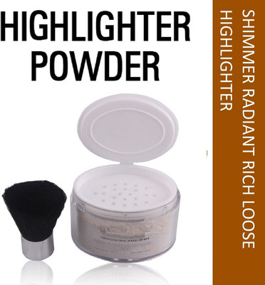 GFSU Shimmer Finish Silver Highlighter Powder Highlighter(silver)