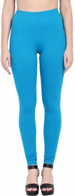 E Solutions Churidar  Ethnic Wear Legging(Blue, Solid)