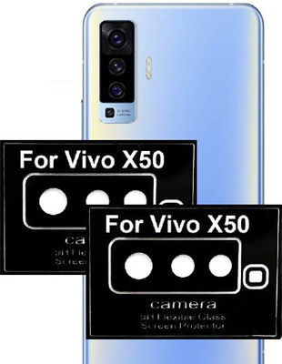 HIRDESH Back Camera Lens Glass Protector for Vivo X50(Pack of: 2)