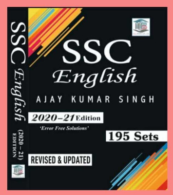 Mb Ssc English 195 Sets By Ajay Kumar Singh 2020-21 All Exam Ssc(Paperback, Hindi, AJAY KUMAR SINGH)
