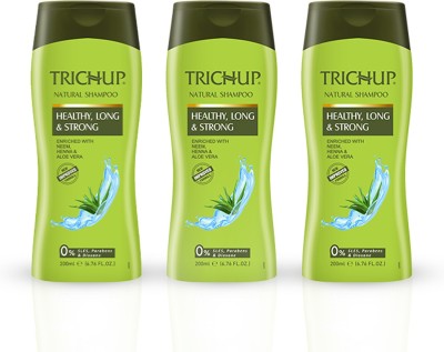 TRICHUP Herbal Shampoo For Healthy Long & Strong Hair 200 ml (Pack Of 3)(600 ml)