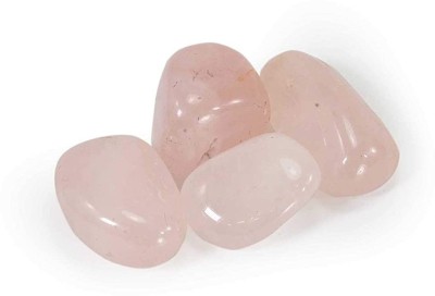 AIR9999 Set of 4 Rose Quartz Brazilian Crystal Tumble for Reiki and Crystal Healing Decorative Showpiece  -  2 cm(Crystal, Pink)