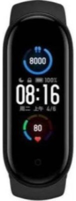 GUGGU OUR_378G_M5 Fitness band(Black Strap, Size : Free Size)