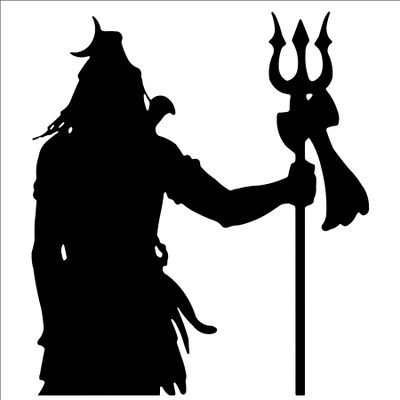 StickerYard 60 cm Shiva Mahadev Self Adhesive Sticker(Pack of 1)