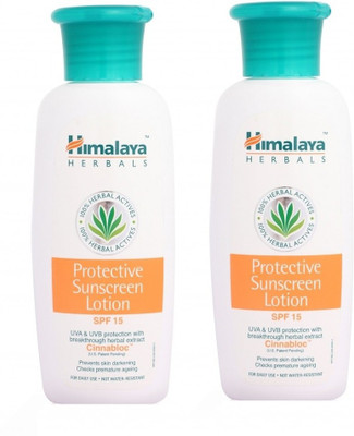 21% OFF on Himalaya Herbals Protective Sunscreen Lotion (Pack of 2) - SPF 15 PA++(200 ml) 21% OFF on Himalaya Herbals Protective Sunscreen Lotion (Pack of 2) - SPF 15 PA++(200 ml)