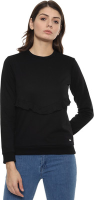 VAN HEUSEN Full Sleeve Solid Women Sweatshirt