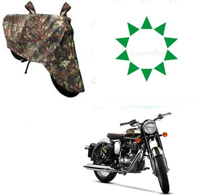 HYBRIDS COLLECTION Waterproof Two Wheeler Cover for Royal Enfield(Classic Chrome, Multicolor)