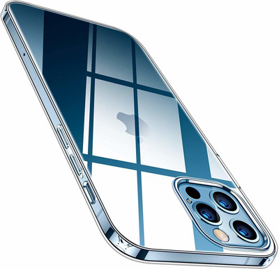 ELEF Back Cover for APPLE iPhone 12 Pro Max Hight Quality Liquid Crystal Soft Silicon Premium Case(Transparent, Grip Case, Silicon, Pack of: 1)