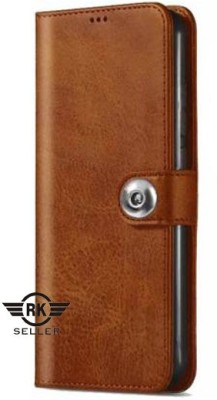 RK Seller Flip Cover for Oppo A9(2020) PU Leather Button Case Cover with Card Holder and Magnetic Stand(Brown, Shock Proof, Pack of: 1)
