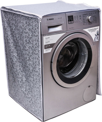 Elito Front Loading Washing Machine  Cover(Width: 63 cm, GREY, WHITE)