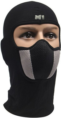 Auto Hub Black, Grey Bike Face Mask for Men & Women(Size: Free,  Balaclava)