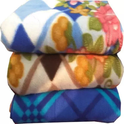 SIMAM Abstract Single Fleece Blanket for  AC Room(Microfiber, Printed)