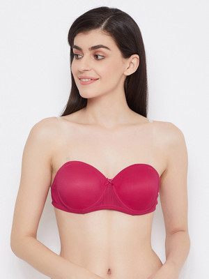 Clovia Women Balconette Lightly Padded Bra(Pink)