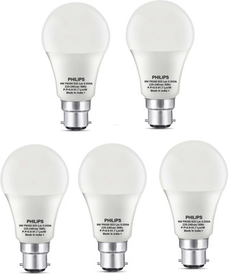 PHILIPS 9 W Basic Standard B22 LED Bulb(White, Pack of 5)