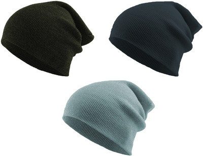 THE BLAZZE Beanie Cap(Pack of 3)
