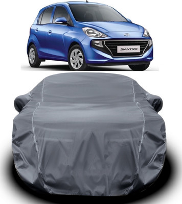 S Shine Max Car Cover For Hyundai Santro (With Mirror Pockets)(Grey)
