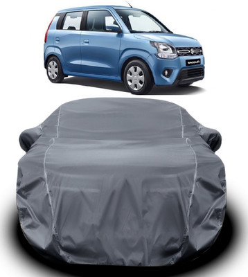 V VINTON Car Cover For Maruti Suzuki WagonR (With Mirror Pockets)(Grey)