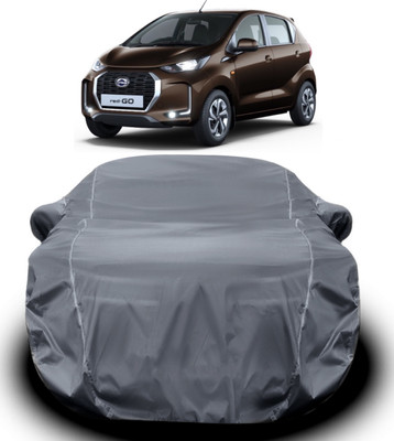 V VINTON Car Cover For Datsun Go (With Mirror Pockets)(Grey)