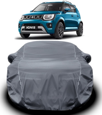 V VINTON Car Cover For Maruti Suzuki Ignis (With Mirror Pockets)(Grey)