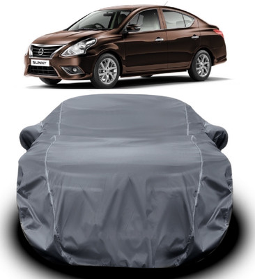S Shine Max Car Cover For Nissan Sunny (With Mirror Pockets)(Grey)