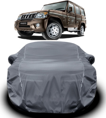 S Shine Max Car Cover For Mahindra Bolero (With Mirror Pockets)(Grey)
