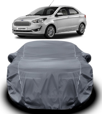 S Shine Max Car Cover For Ford Figo Aspire (With Mirror Pockets)(Grey)