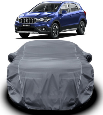 V VINTON Car Cover For Maruti Suzuki S-Cross (With Mirror Pockets)(Grey)