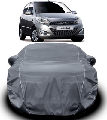 S Shine Max Car Cover For Hyundai i10 (With Mirror Pockets)(Grey)