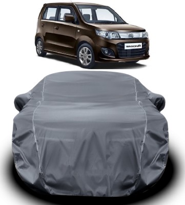 S Shine Max Car Cover For Maruti Suzuki Wagon R 1.0 (With Mirror Pockets)(Grey)