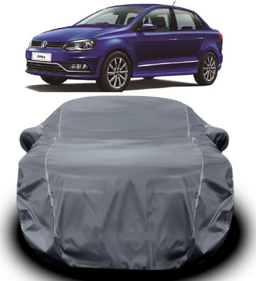 V VINTON Car Cover For Volkswagen Ameo (With Mirror Pockets)(Grey)