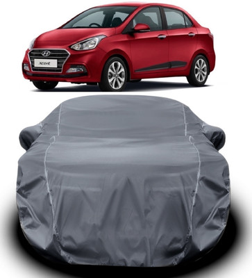 V VINTON Car Cover For Hyundai Xcent (With Mirror Pockets)(Grey)