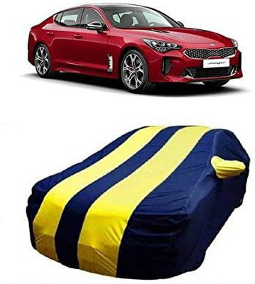 Aaka Creations Car Cover For Kia Stinger GT (With Mirror Pockets)(Blue, Yellow)