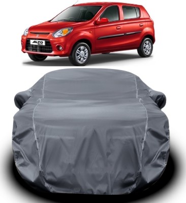 V VINTON Car Cover For Maruti Suzuki Alto 800 (With Mirror Pockets)(Grey)