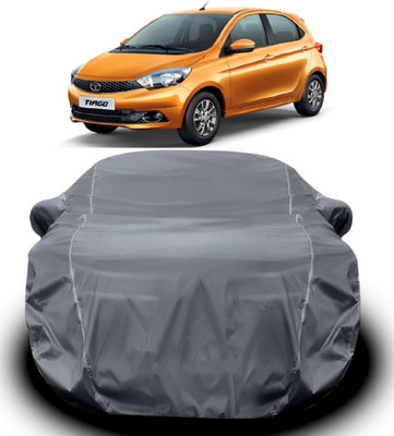 V VINTON Car Cover For Tata Tiago (With Mirror Pockets)(Grey)