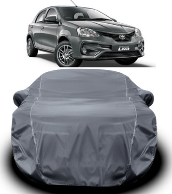 S Shine Max Car Cover For Toyota Etios Liva (With Mirror Pockets)(Grey)