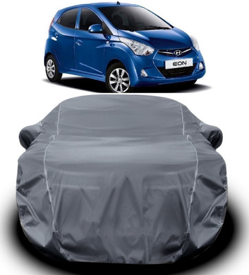 S Shine Max Car Cover For Hyundai Eon (With Mirror Pockets)(Grey)