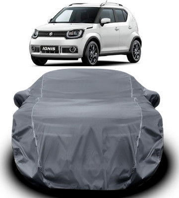 V VINTON Car Cover For Maruti Suzuki Ignis (With Mirror Pockets)(Grey)