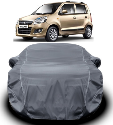 V VINTON Car Cover For Maruti Suzuki WagonR (With Mirror Pockets)(Grey)