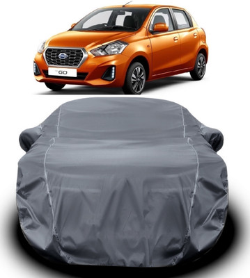 V VINTON Car Cover For Datsun Go (With Mirror Pockets)(Grey)