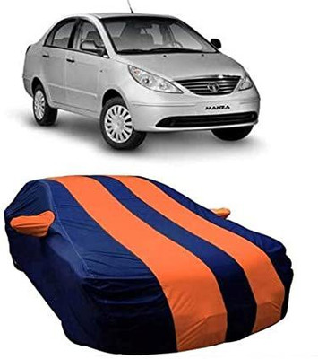 Aaka Creations Car Cover For Tata Manza (With Mirror Pockets)(Blue)